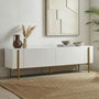 Nordure Nexus Mueble para TV Blanco y Dorado